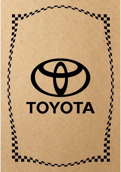 Kraft 120GR Toyota Oto Paspas Kağıdı 50 Adet - 35X50CM - Kalın Kağıt Baskılı