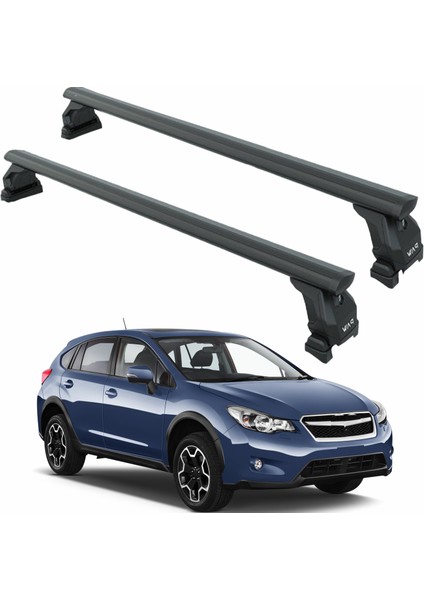 Subaru Xv 2011-2017 Tavan Taşıyıcı Ara Barlar – Vidalı Montaj, Toros Fix Pro, Siyah