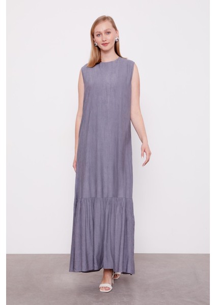 Gri Fiyonk Detaylı Ceketli Elbise indirimleri