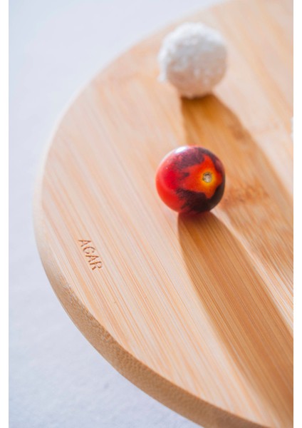 Bambu Ayaklı Yuvarlak Sunumluk - 32 cm modelleri