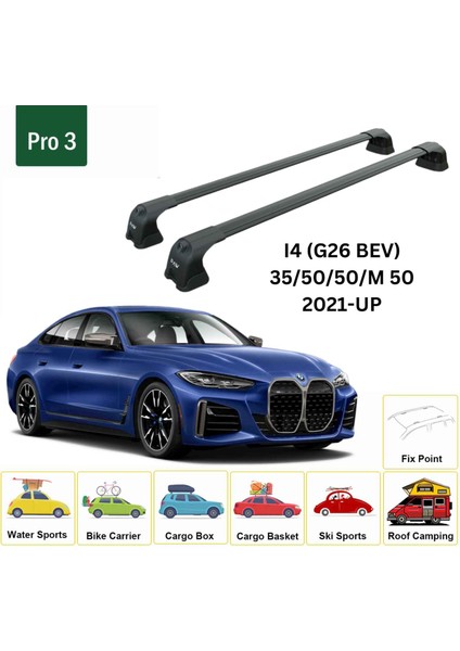 Bmw I4 2021-2025 Portbagaj Taşıyıcı Ara Atkı Aparatı Paw Pro 3 Siyah fiyatları