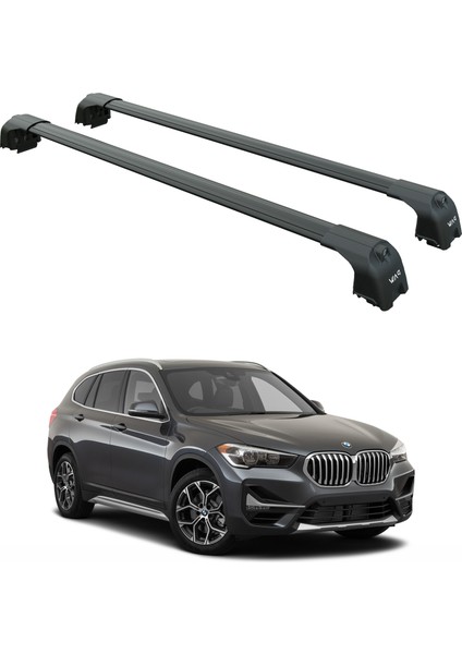 Bmw X1 F48 2016-2022 Portbagaj Taşıyıcı Ara Atkisi - Ara Çubuk Paw Pro 2 Siyah