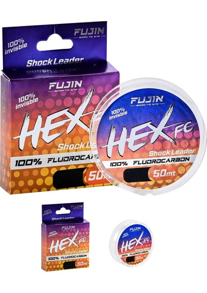 Hex Fc Leader 50MT Misina 0,14 mm