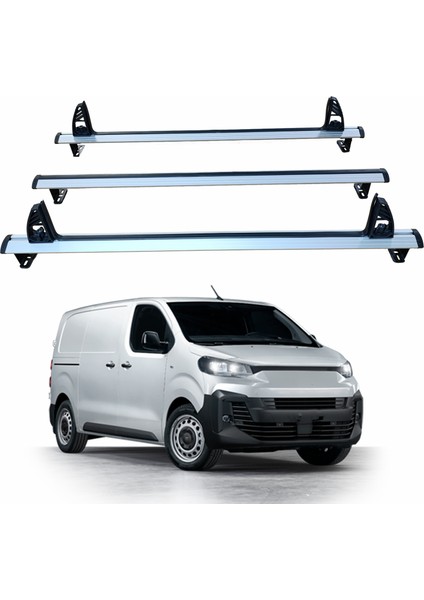 Fiat Scudo 2022-2025 Araç Üstü Merdiven Sabitleyici, Yük Taşıma Sistemleri Pratik Seri 3 Adet