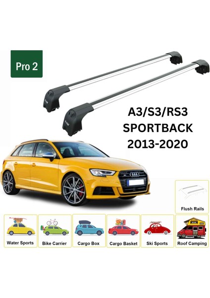 Audi A3/s3/rs3 Sportback 2013-2020 Portbagaj Taşıyıcı Ara Atkisi - Ara Çubuk Paw Pro 2 Gri fiyatları