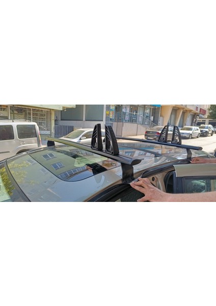 Renault Modus 2004-2012 Tavan Taşıyıcı Ara Barlar – Vidalı Montaj, Toros Fix Pro, Siyah fırsatları