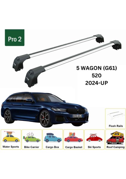 Bmw 5 Wagon G61 2024-2025 Portbagaj Taşıyıcı Ara Atkisi - Ara Çubuk Paw Pro 2 Gri fiyatları