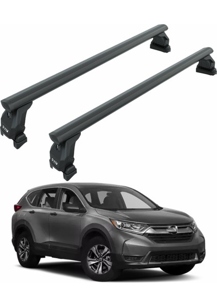 Roof Rack Cross Bars Compatible With 2012-2024 Honda Cr-V Without Roof Rails Siyah