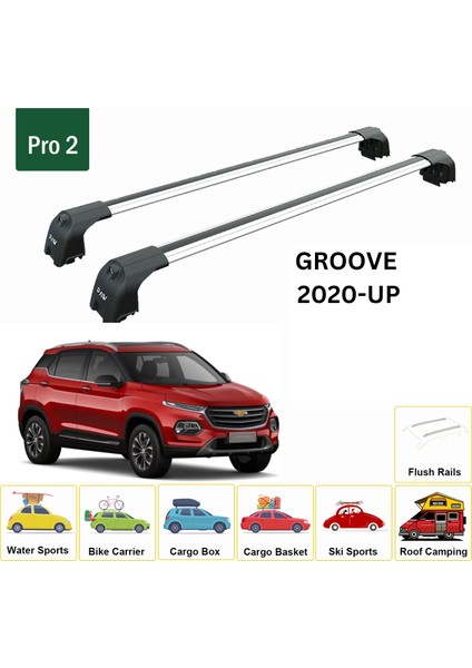 Chevrolet Groove 2019-2025 Portbagaj Taşıyıcı Ara Atkisi - Ara Çubuk Paw Pro 2 Gri fiyatları