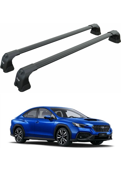 For Subaru Legacy Sedan 2020-2025 Roof Rack Cross Bar Fix Point Alu Black