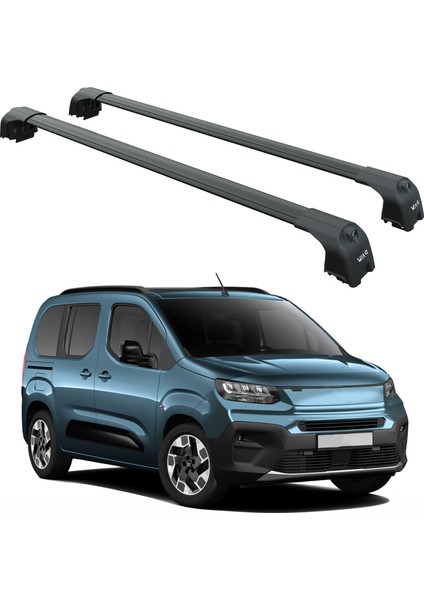 Fiat Doblo 2023-2025 Portbagaj Taşıyıcı Ara Atkisi - Ara Çubuk Paw Pro 2 Siyah