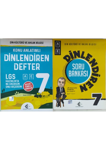 Eker Test Yayınları 7. Sınıf Dinlendiren Defter + Soru Bankası