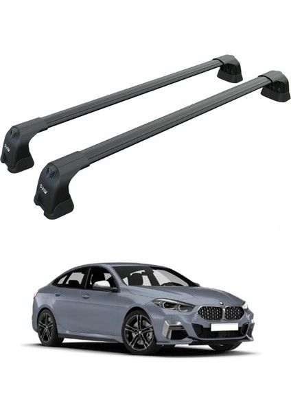 Bmw 2 Gran Coupe F44 2020-2025 Portbagaj Taşıyıcı Ara Atkı Aparatı Paw Pro 3 Siyah