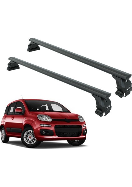 Fitting Roof Racks, Roof Boxes Or Roof Bike Racks Compatible With Fiat Panda 319 Siyah 2012- Onwards