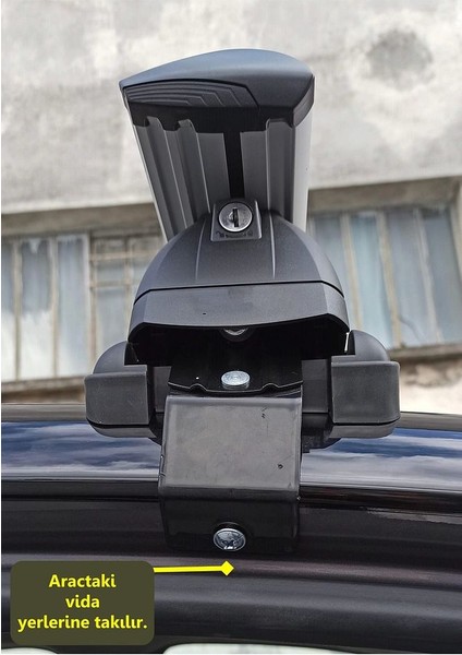 Citroen Yeni E-C3 Aircross Oluksuz Potbagaj Taşıyıcı Ara Atkısı Toros Pro 4 Siyah fırsatları