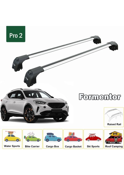 Cupra Formentor 2021-2025 Roof Rack System, Minium Cross Bar, Gri fiyatları