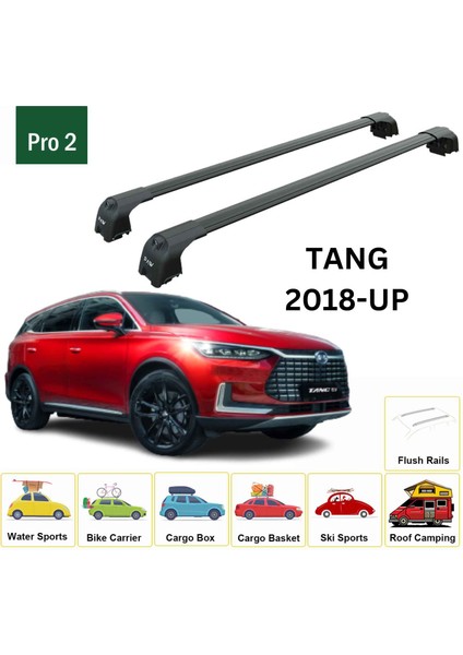 Byd Tang 2018-2024 Portbagaj Taşıyıcı Ara Atkisi - Ara Çubuk Paw Pro 2 Siyah fiyatları