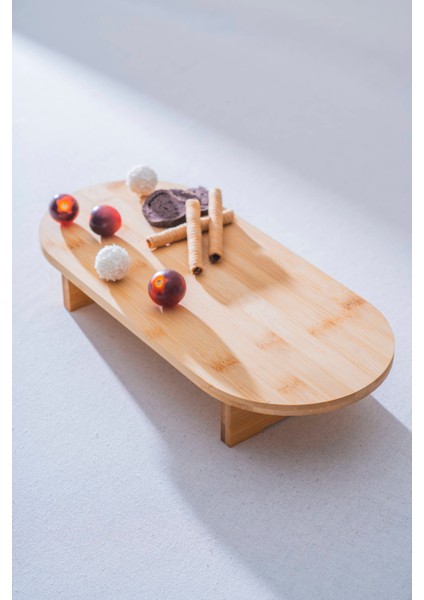 Bambu Ayaklı Oval Sunumluk - 39.5 cm fiyatları