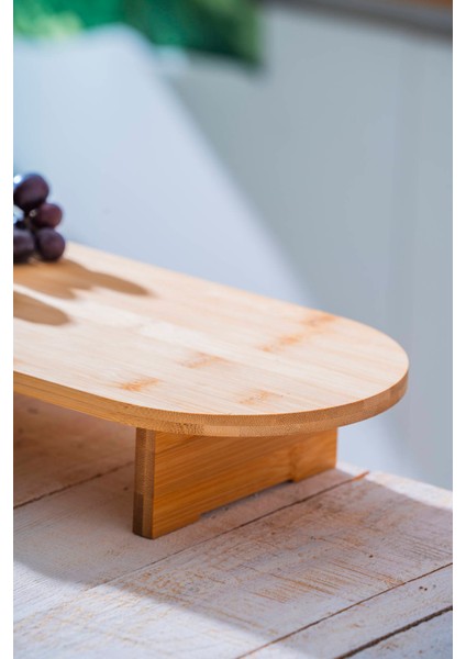 Bambu Ayaklı Oval Sunumluk - 39.5 cm indirimleri