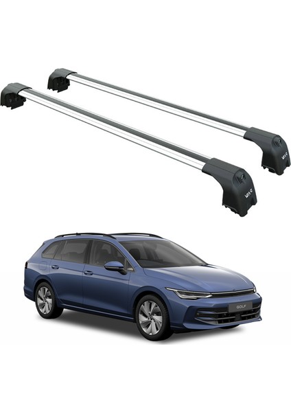 Volkswagen Golf Alltrack 2020-2025 Portbagaj Taşıyıcı Ara Atkisi - Ara Çubuk Paw Pro 2 Pro 2 Gri