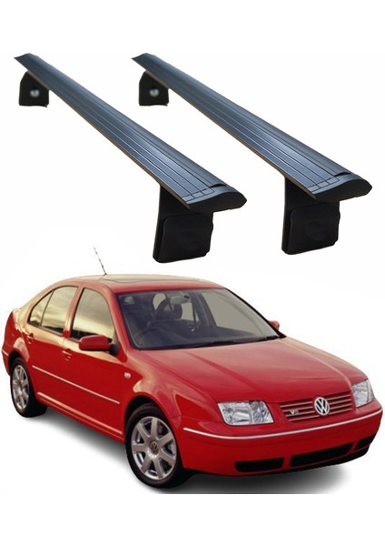 Volkswagen Bora 1998-2005 Ara Atkısı Tavan Taşıyıcı Bar Toros Fix Pro Siyah