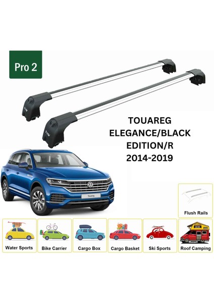 Volkswagen Touareg 2014-2019 Portbagaj Taşıyıcı Ara Atkisi - Ara Çubuk Paw Pro 2 Gri fiyatları