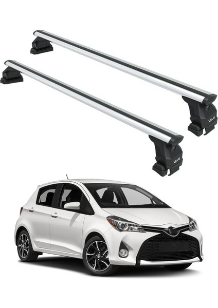 Toyota Yaris Hb 2014-2020 Oluksuz Üst Tavan Portbagaj Taşıyıcı Ara Atkısı Toros Serisi Pro 4 Gri