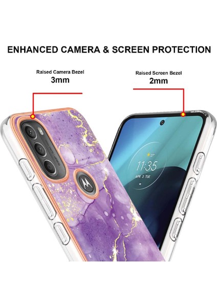 Motorola Moto G71 5g Koruma Yumuşak Tampon Mermer Desen Ince (Yurt Dışından) modelleri