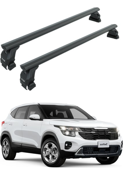 Kia Seltos Lx 2022-2025 Oluksuz Üst Tavan Portbagaj Taşıyıcı Ara Atkısı Toros Serisi Pro 4 Gri