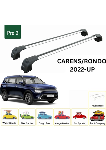 Kia Carens Rondo 2022-2025 Portbagaj Taşıyıcı Ara Atkisi - Ara Çubuk Paw Pro 2 Gri fiyatları