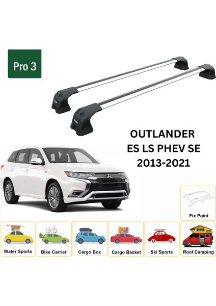 Mitsubishi Outlander Sport 2013-2021 Portbagaj Taşıyıcı Ara Atkı Aparatı Paw Pro 3 Gri fiyatları