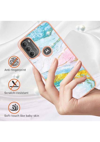 Motorola Moto G71 5g Koruma Yumuşak Tampon Mermer Desen Ince (Yurt Dışından) fırsatları