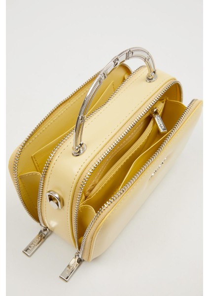 Sarı Metal Askı Detay Omuz Çantası fırsatları