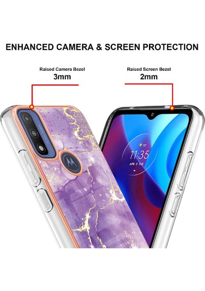 Motorola Moto G Güç 2022 Ince Tpu Yumuşak Tampon Mermer Desen (Yurt Dışından) modelleri