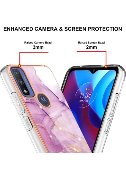 Motorola Moto G Güç 2022 Ince Tpu Yumuşak Tampon Mermer Desen (Yurt Dışından) fiyatları