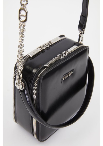 Siyah Dikdörtgen Model Omuz Çantası modelleri