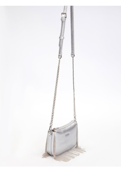 Gümüş Püskül Detay Omuz Çantası fiyatları