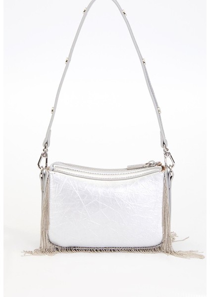 Gümüş Püskül Detay Omuz Çantası indirimleri