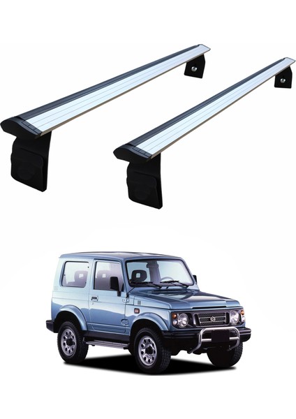 Suzuki Jimny JA22W 1995–1998 Yagmur Oluklu Üst Tavan Taşıyıcı Ara Atkısı Paw Gri