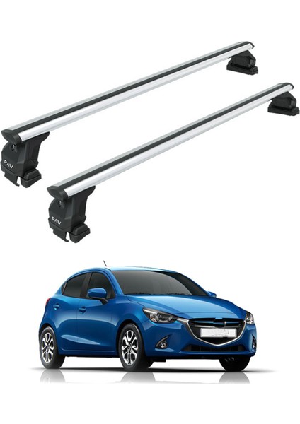 Mazda 2 Series 2016-2025 Oluksuz Üst Tavan Portbagaj Taşıyıcı Ara Atkısı Toros Serisi Pro 4 Gri