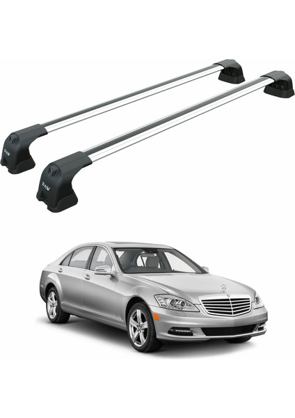 Mercedes S-Class W221 2005-2013 Portbagaj Taşıyıcı Ara Atkı Aparatı Paw Pro 3 Gri