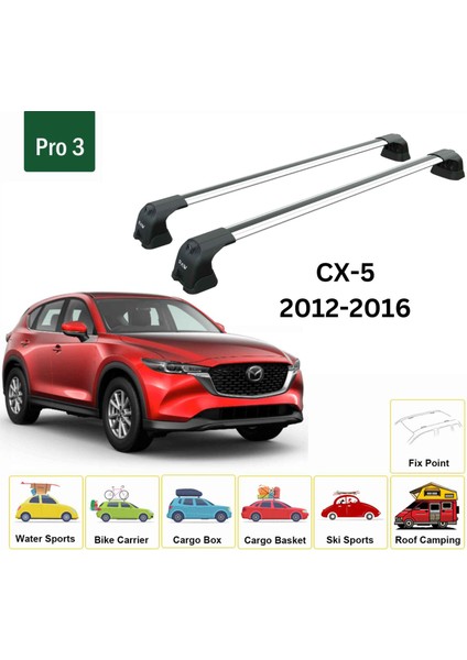 Mazda Cx 5 Kf 2017-2025 Portbagaj Taşıyıcı Ara Atkı Aparatı Paw Pro 3 Gri fiyatları