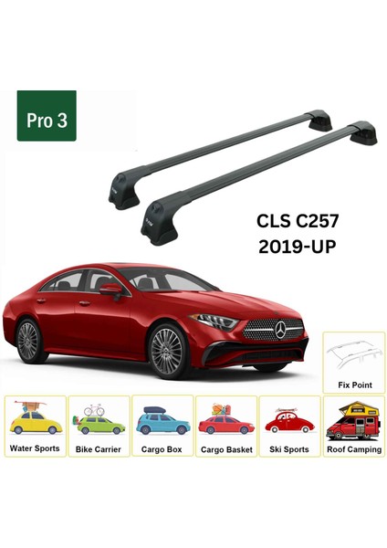 Mercedes Benz Cls C257 2019-2021 Portbagaj Taşıyıcı Ara Atkı Aparatı Paw Pro 3 Siyah fiyatları