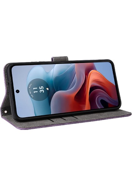 Motorola Moto G34 5g Manyetik Kapatma Flip Folio Cüzdan Kart Rfıd Için Kılıf (Yurt Dışından) modelleri