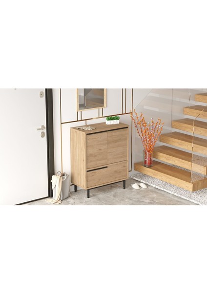 Bohem Ayakkabılık Çok Amaçlı Dolap 3 Kapaklı Metal Ayaklı Sepet BOH8C-S modelleri