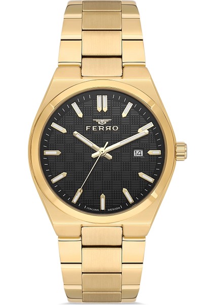 Sarı Çelik Kordon Erkek Kol Saati FM11630AWT-B2