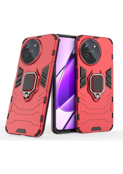Realme 11 4g Darbeye Dayanıklı Kapak Için Kılıf Kickstand 360 &deg; Dönen Halka Damla (Yurt Dışından)