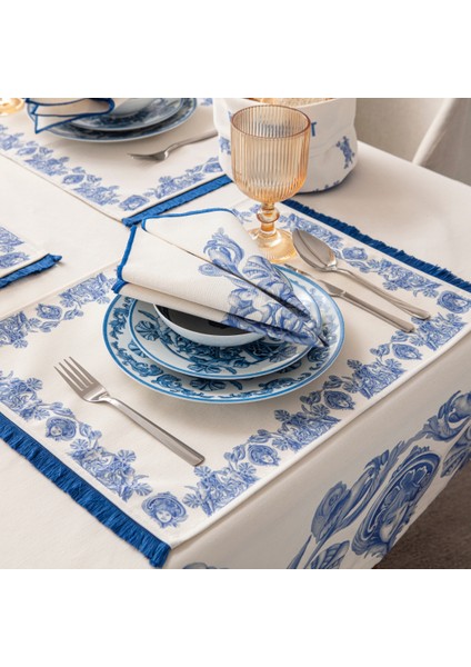 Azure Blue, Premium Seri Sunum Peçetesi, Duck Keten Kumaş 40X40CM fırsatları