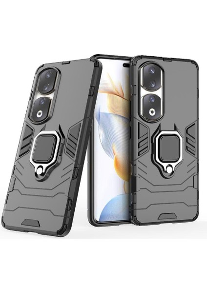 Onur Için Kılıf 90 Pro 5g 360 &deg; Dönen Halka Kickstand Darbeye Kapak Damla (Yurt Dışından)