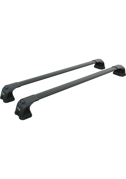 Opel&vauxhall Vivaro (X82) Van Swb 2014-2018 2 Pcs Roof Rack + 2 Pcs Cross Bars Aluminum Siyah